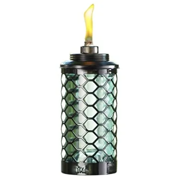 TIKI Glass Honeycomb Torch 65" - Elegant Outdoor Lighting