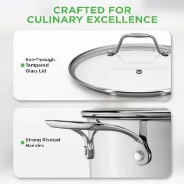 NutriChef 15-Quart Stock Pot for Stews and Soups