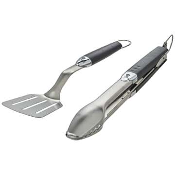 Weber Original Portable 2-Piece Stainless Steel Tool Set