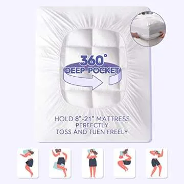 ABENE Twin XL Mattress Topper for Back Pain Relief