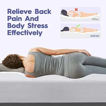 ABENE Twin XL Mattress Topper for Back Pain Relief