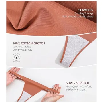 Beafulrab G-string Thongs for Women Seamless Soft Comfort