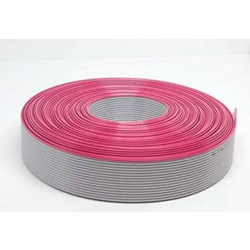 Connectors Pro 16P 33 Feet IDC Flat Ribbon Cable for 2.54mm Connectors