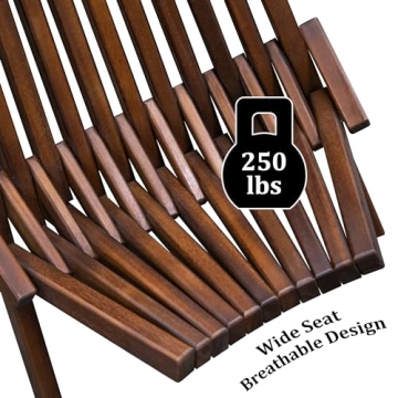 Stylish Melino Wooden Outdoor Folding Lounge Chair