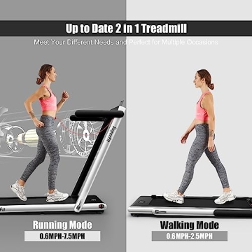 Goplus 2 in 1 Folding Treadmill for Home or Office