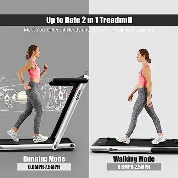 Goplus 2 in 1 Folding Treadmill for Home or Office