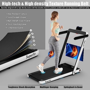 Goplus 2 in 1 Folding Treadmill for Home or Office