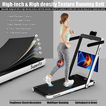 Goplus 2 in 1 Folding Treadmill for Home or Office