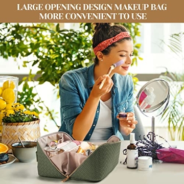 SFXULIX Waterproof Travel Makeup Bag For Women