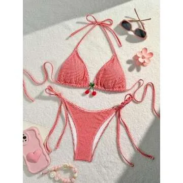 Shop RoseSeek High Waisted Bikini Set for Women - Trendy & Stylish