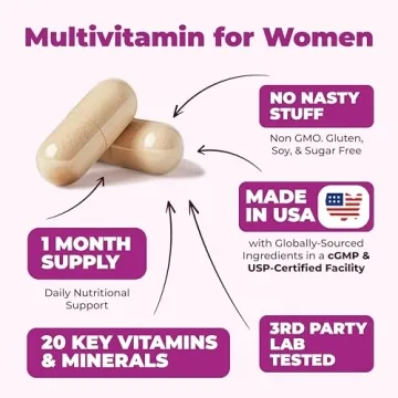 Multivitamin for Women Packed with Essential Nutrients
