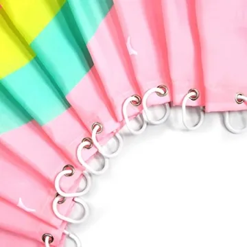 LB Pink Christmas Shower Curtain for Festive Bathrooms