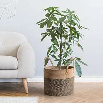 CHICVITA Wicker Laundry Basket - Stylish Storage Solution