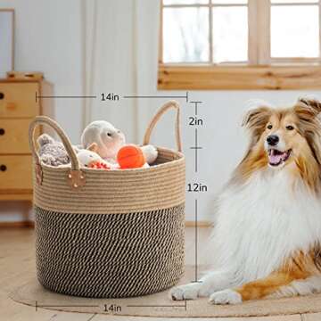 CHICVITA Wicker Laundry Basket - Stylish Storage Solution