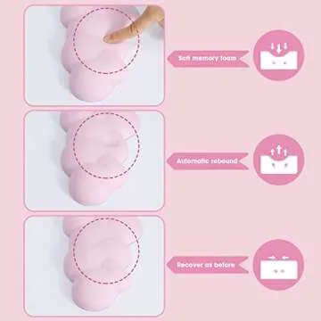 Ergonomic Memory Foam Wrist Rest Pad for Comfort