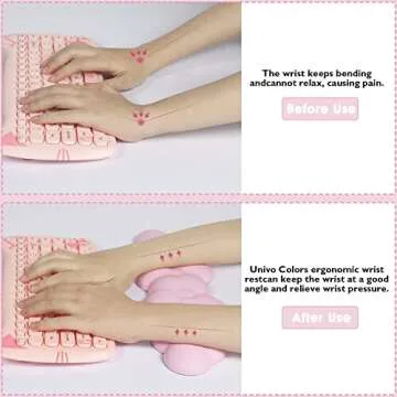 Ergonomic Memory Foam Wrist Rest Pad for Comfort