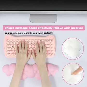 Ergonomic Memory Foam Wrist Rest Pad for Comfort