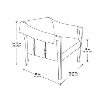 Stylish OSP Home Faux Leather Accent Chair for Comfort