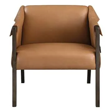 Stylish OSP Home Faux Leather Accent Chair for Comfort