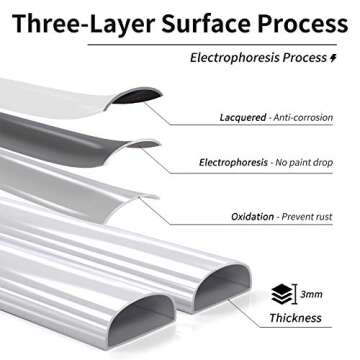 Step Ladder EFFIELER 2 Step Stool Ergonomic Folding Step Stool with Wide Anti-Slip Pedal 430 lbs Sturdy Step Stool for Adults Multi-Use for Household, Kitchen, Office (Matte White)