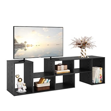 DEVAISE TV Stand, Deformable TV Stand up to 75 Inch TV, Modern Entertainment Center with 3 Pieces Ca...