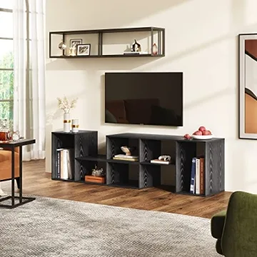DEVAISE 3-in-1 TV Stand Up to 75 Inch Modern Entertainment Center