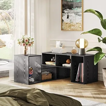 DEVAISE 3-in-1 TV Stand Up to 75 Inch Modern Entertainment Center