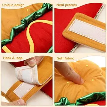 POPETPOP Hot Dog Costume for Pets - Funny & Warm