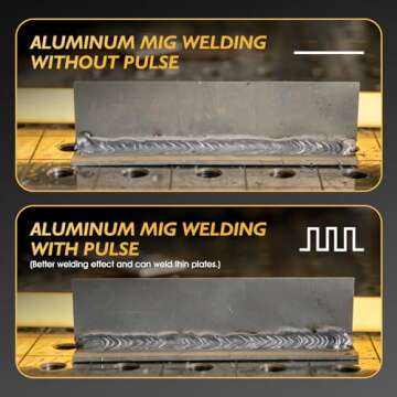 TOOLIOM 250A Aluminum MIG Welder - Multifunctional 5 in 1 with LCD Display