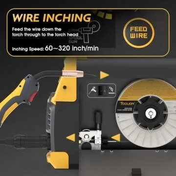 TOOLIOM 250A Aluminum MIG Welder - Dual Voltage 5-in-1