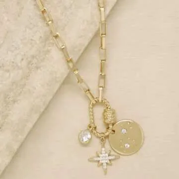 Ettika Charm Necklace - Customizable 18k Gold Plated Jewelry