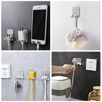 Razor Holder for Shower - Waterproof Stainless Steel Hooks