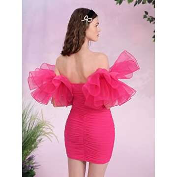 Stylish WDIRARA Off Shoulder Mini Dress for Elegant Occasions