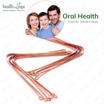 HealthAndYoga™ Copper Tongue Cleaners - Ayurvedic Oral Care