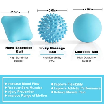 Posture Magic 6-Piece Massage Ball Set for Recovery