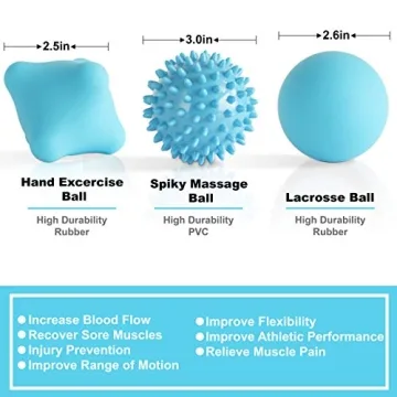 Posture Magic 6-Piece Massage Ball Set for Recovery