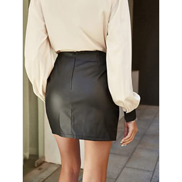 WDIRARA Women's Summer Mini Workwear Skirt Comfortable Style