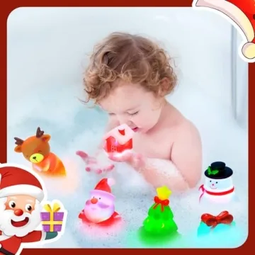 VIBOYLAR Christmas Bath Toys for Toddlers - Light-Up Fun