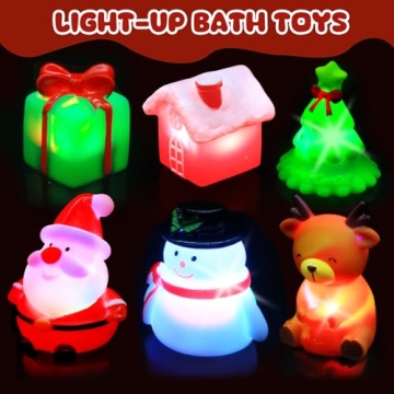 VIBOYLAR Christmas Bath Toys for Toddlers - Light-Up Fun