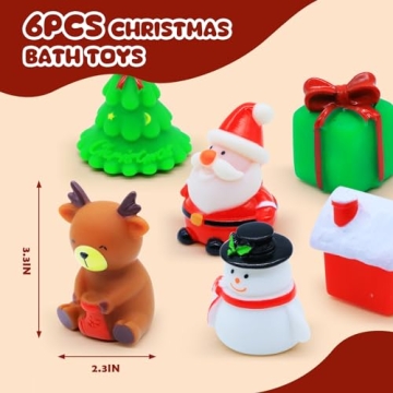 VIBOYLAR Christmas Bath Toys for Toddlers - Light-Up Fun