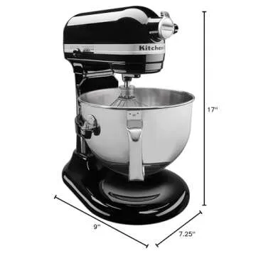 KitchenAid KP26M1XOB 6 Qt. Professional 600 Series Bowl-Lift Stand Mixer - Onyx Black
