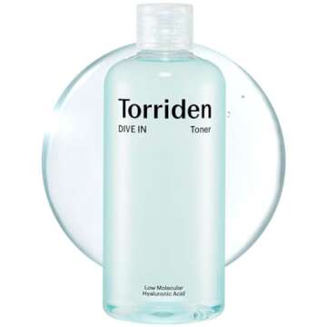 Torriden Dive in Toner 300ml (10.14 fl. oz.) | pH Balancing Facial Toning Water for Dry Skin | Hyaluronic Acid, Panthenol, Allantoin