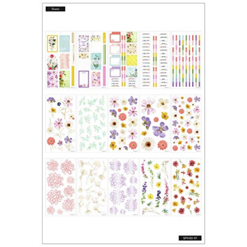 Happy Planner Sticker Value Pack - Pressed Florals - 519 Stickers