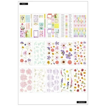 Happy Planner Sticker Value Pack - Pressed Florals - 519 Stickers