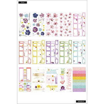 Happy Planner Sticker Value Pack - Pressed Florals - 519 Stickers