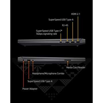 HP Victus Gaming Laptop 2022 Newest, 15.6 inch FHD Display, AMD Ryzen 7 5800H(Beat i7-11800H) 8 Core, NVIDIA GeForce RTX 3050 Ti, 64GB RAM, 1TB SSD, WiFi, Windows 11 Home, Bundle with JAWFOAL