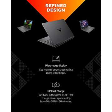 HP Victus Gaming Laptop 2022 Newest, 15.6 inch FHD Display, AMD Ryzen 7 5800H(Beat i7-11800H) 8 Core, NVIDIA GeForce RTX 3050 Ti, 64GB RAM, 1TB SSD, WiFi, Windows 11 Home, Bundle with JAWFOAL