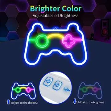 Game Neon Sign Perfect for Gamers Bright LED Decor
