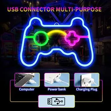 Game Neon Sign Perfect for Gamers Bright LED Decor
