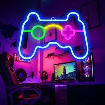 Game Neon Sign Perfect for Gamers Bright LED Decor